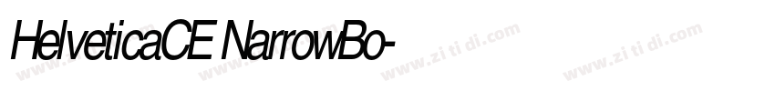 HelveticaCE NarrowBo字体转换